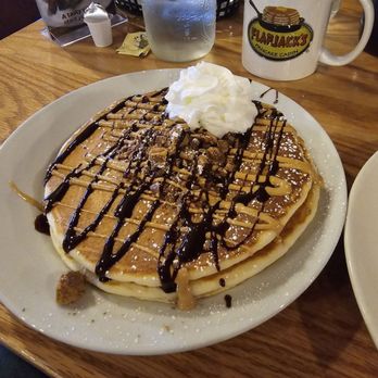 Flapjack's Pancake Cabin - Reese Peanut Butter Pancakes - Breakfast & Brunch Near Me - Pigeon Forge, Tennessee