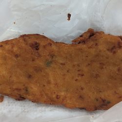 Miracle Fry Conchfritters - Perfectly golden brown, greasy conchfritter. Delicious.
