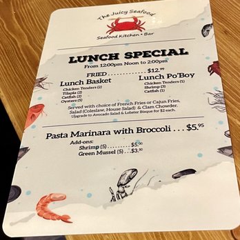 The Juicy Seafood - Lunch special menu page 2 - Seafood Near Me - Hallandale Beach, Florida The Juicy Seafood - Lunch special menu page 2 - Seafood Near Me - Hallandale Beach, Florida