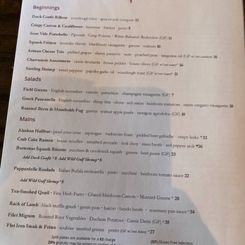 Sugarbeet - Dinner menu - New American Near Me - Longmont, Colorado