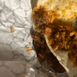 Stripes Burrito Company - Come on Stripes! Wrap the burrito nicely,include the ingredients you advertise, or just don't even serve us this half ass nonsense.
