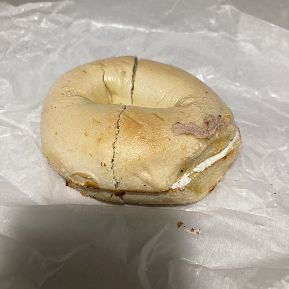 Blue Sky Bagels - Plain with cream cheese - Bagels Near Me - Boise, Idaho Blue Sky Bagels - Plain with cream cheese - Bagels Near Me - Boise, Idaho