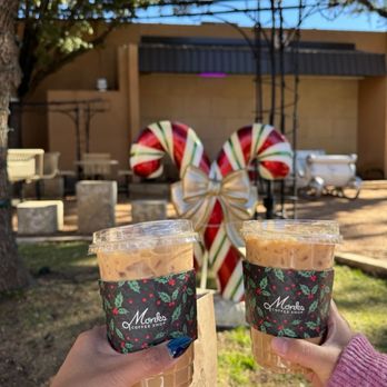 Monks Coffee Shop - Iced Latte with toasted marshmallow syrup - Coffee & Tea Near Me - Abilene, Texas Monks Coffee Shop - Iced Latte with toasted marshmallow syrup - Coffee & Tea Near Me - Abilene, Texas