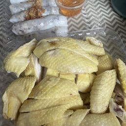 Banh cuon and a chicken Banh cuon and a chicken
