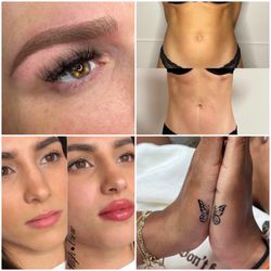Combo brows, Morpheus8, natural Russian lip filler, and fine line tattoo