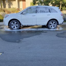 My car in the process of getting cleaned! My car in the process of getting cleaned!