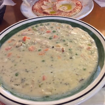 One World - Chicken and Wild Rice Soup! Major comfort food! - New American Near Me - Peoria, Illinois One World - Chicken and Wild Rice Soup! Major comfort food! - New American Near Me - Peoria, Illinois