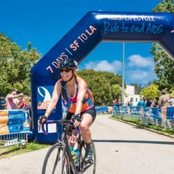 Synergy Healing Arts - Finishing AidsLifeCycle 2015.