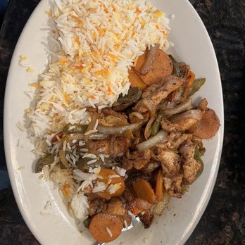 Makarios - Classic Chicken Ghallaba with Basmati Rice - Middle Eastern Near Me - Birmingham, Alabama Makarios - Classic Chicken Ghallaba with Basmati Rice - Middle Eastern Near Me - Birmingham, Alabama