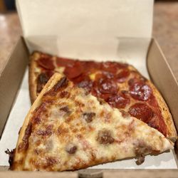 Yorkside Pizza and Restaurant - Sausage slice & pepperoni pizza ($3.50 per slice)