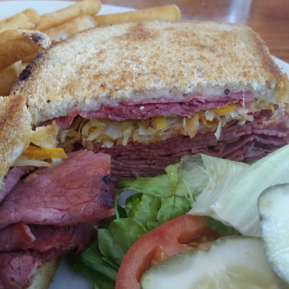 Lucky Grill - Reuben Comes with lettuce, tomato, pickle & 1000 island dressing; fries or onion rings - Diners Near Me - Chicago, Illinois Lucky Grill - Reuben Comes with lettuce, tomato, pickle & 1000 island dressing; fries or onion rings - Diners Near Me - Chicago, Illinois