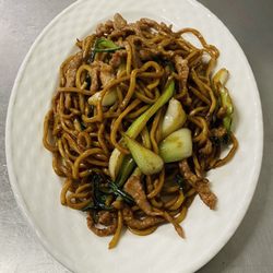 Oriental Gourmet Chinese Restaurant - 上海粗炒面 Sliced Pork with Vegetable Fried Noodle