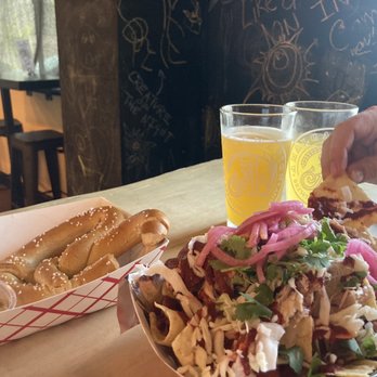 Summer Fox Brewing - This is near the front door. I love their wall art. Very creative. It's chalkboard and patrons can write encouraging messages - Brewpubs Near Me - Fresno, California
