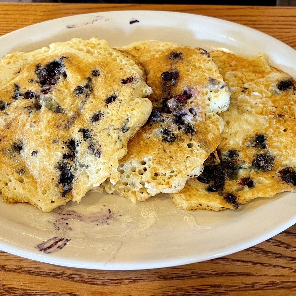 Blueberry pancakes Blueberry pancakes