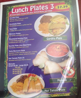 Menu photo 2 Burrito's Plus Hereford, TX