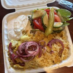 Chicken Shawarma Over Rice