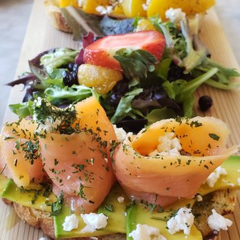 La Social - The Salmon Avocado toast. DELISH! - Breakfast & Brunch Near Me - Miami, Florida