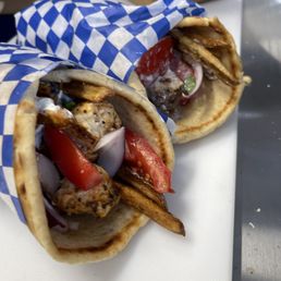 Greek Chicken Souvlaki Sandwich