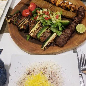 Caspian Restaurant - The dinner for two. It has all the umami rich flavors of each kind of meat. - Mediterranean Near Me - Mountain View, California