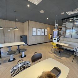 McDonald's - Newly renovated interior. Very nice, but it was freezing inside