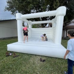 Lil Cutie’s Soft Play, LLC - 13x13 white bounce house for the older kids, even adults!