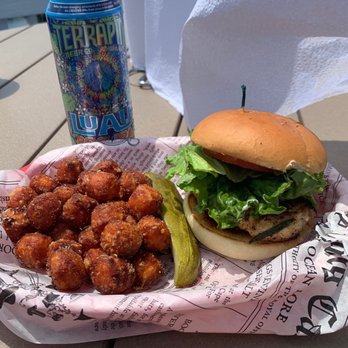 Mama Easley's - Mama's chicken with sweet potato tots - Seafood Near Me - Corolla, North Carolina Mama Easley's - Mama's chicken with sweet potato tots - Seafood Near Me - Corolla, North Carolina
