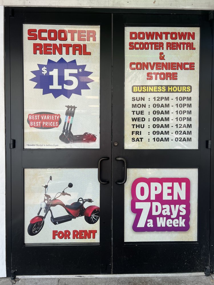 DOWNTOWN SCOOTER RENTAL & CONVENIENCE STORE 914 Prairie St, Houston
