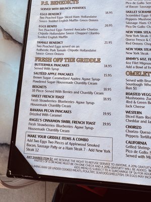 Menu photo 4 Jimmy B's Palm Springs, CA