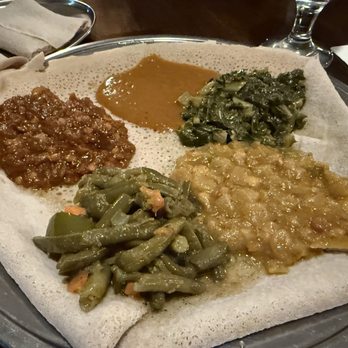 Haile Bistro - Veg Combo: Skip the green beans in favor of more lentils - Ethiopian Near Me - New York, New York