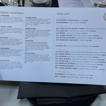Porterhouse - Drink menu - Steakhouses Near Me - El Segundo, California
