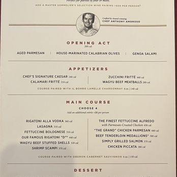 Maggiano's Little Italy - Menu - Italian Near Me - McLean, Virginia