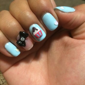 H2O Nails Spa - I bought the decals and they applied them, the gel looks so nice :) I love this place. - Nail Salons Near Me - Monrovia, California