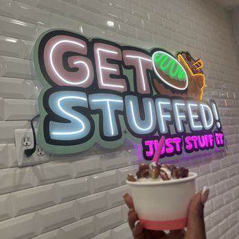 Get Stuffed - Photo opp area by the indoor sign - Ice Cream & Frozen Yogurt Near Me - New York, New York