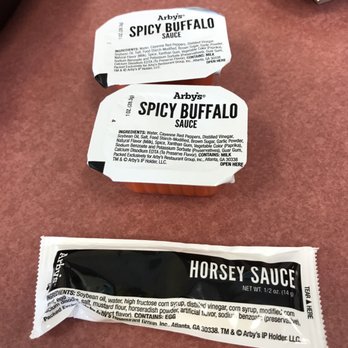 Arby's - two packets of spicy buffalo sauce - Fast Food Near Me - Norcross, Georgia