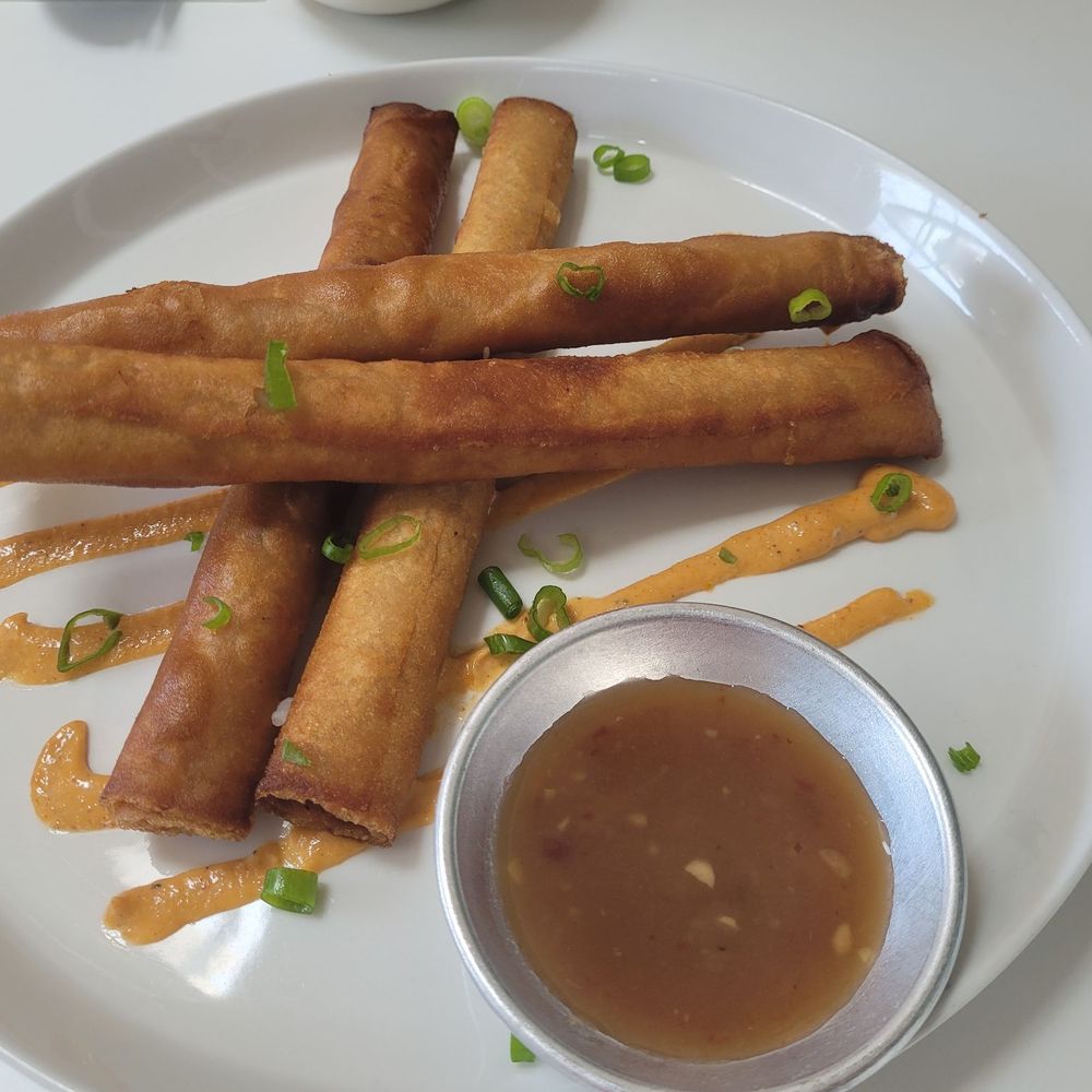 Mo Nina's Filipino Restaurant - Lumpia with special mayo and awesome sauce - Mexican Near Me - Northridge, California Mo Nina's Filipino Restaurant - Lumpia with special mayo and awesome sauce - Mexican Near Me - Northridge, California
