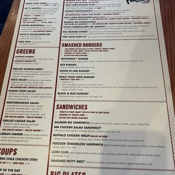 The Range Cafe - Menu - Mexican Near Me - Albuquerque, New Mexico
