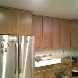 The ceiling is not level - nor is the floor so leveling of each cabinet is critical to get it to have a perfect fit at the end of the row.