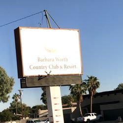 Barbara Worth Country Club - Turn into the driveway when you see the sign