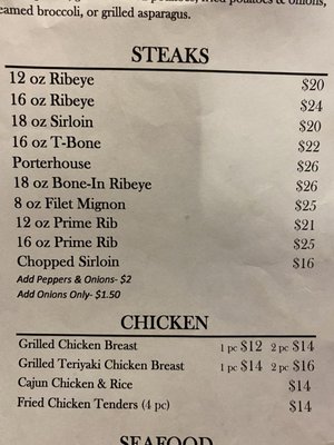 Menu photo 2 Tony's Steak Barn Centre, AL