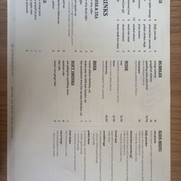 Menu feat. drinks and kids' meal Menu feat. drinks and kids' meal