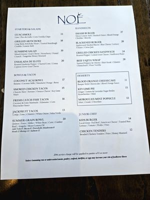 Menu photo 5 Noe Restaurant and Bar Los Angeles, CA Menu photo 5 Noe Restaurant and Bar Los Angeles, CA