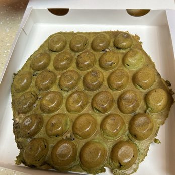 Meet Fresh - Matcha red bean egg waffle - Desserts Near Me - Tustin, California