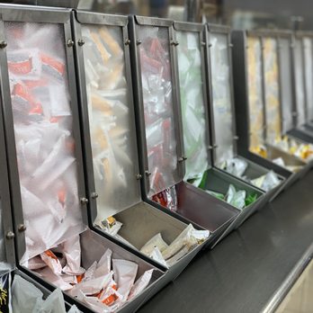 The Hat - Condiments galore!! - American Near Me - Lake Forest, California