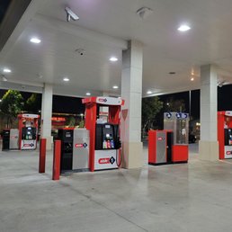 Clean and well lit gas station Clean and well lit gas station
