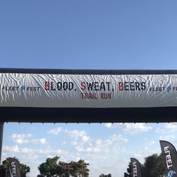 Railhead Park - The annual Blood, Sweat, Beers trail run race started and ended at Railhead Park