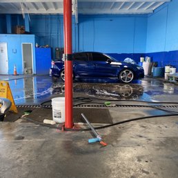 The baby getting washed The baby getting washed