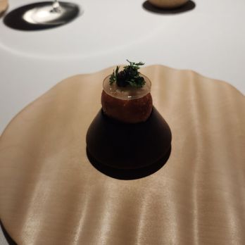 Kiln - Toasted dill seed bun filled with smoked sturgeon and topped with caviar - New American Near Me - San Francisco, California Kiln - Toasted dill seed bun filled with smoked sturgeon and topped with caviar - New American Near Me - San Francisco, California