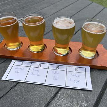 Lark Brewing - Helles, Blonde, Mexican Lager, Hefe....Bready, light, and perfect for a 75 degree day. - Breweries Near Me - Aldie, Virginia