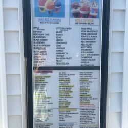 Sno Biz Treats - Menu: flavors n toppings