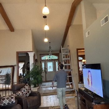 CM Electric - replaced old recessed lights with pendants - Electricians Near Me